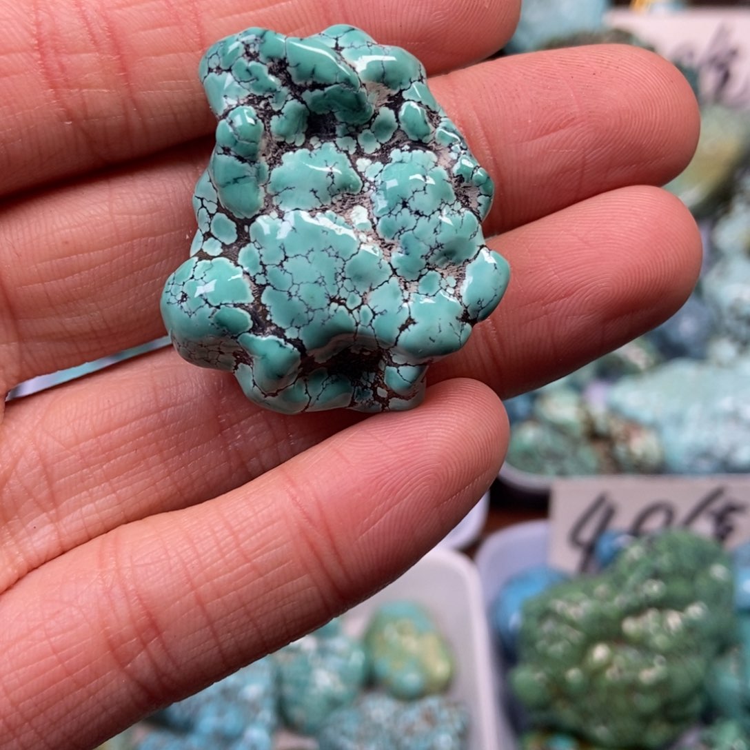 绿松石珠宝奇石未镶嵌