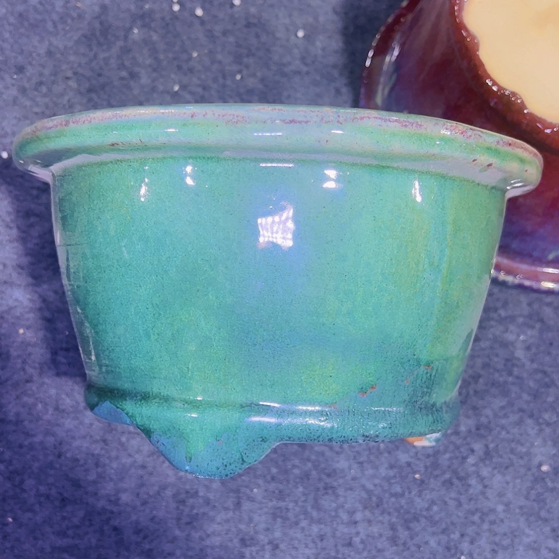 红陶正宗岭南石湾盆放漏