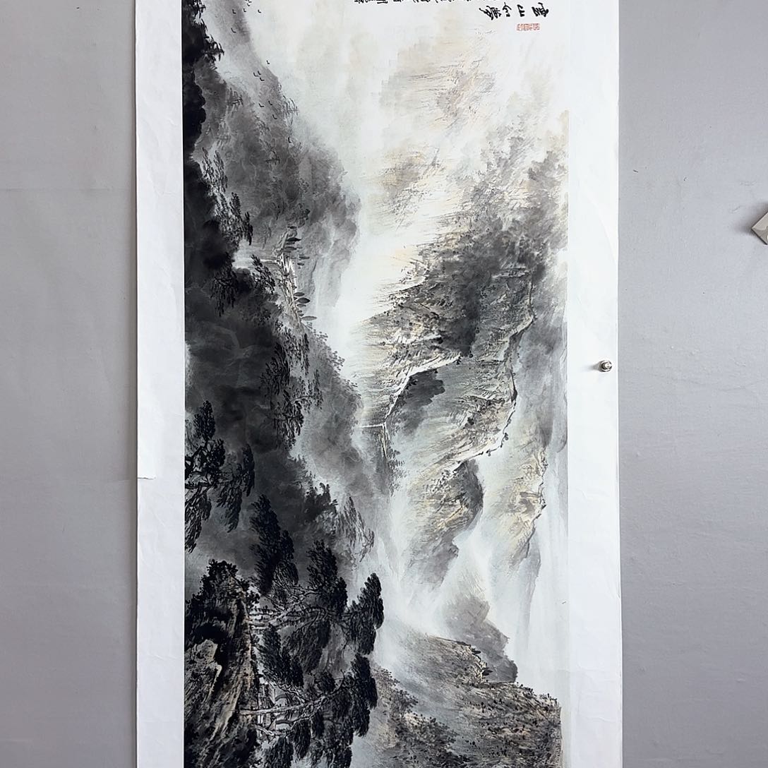 国画军黎俸禄作品老师