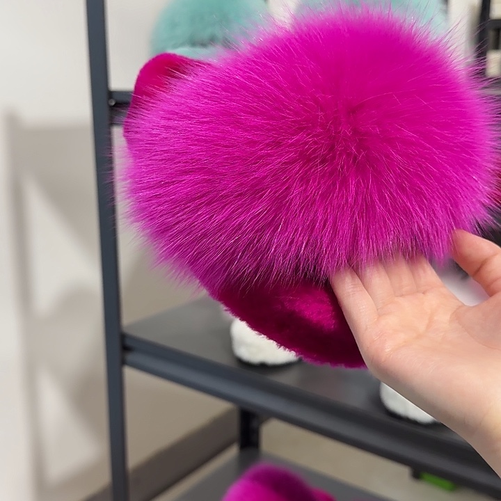 36玫红色狐狸五厘米