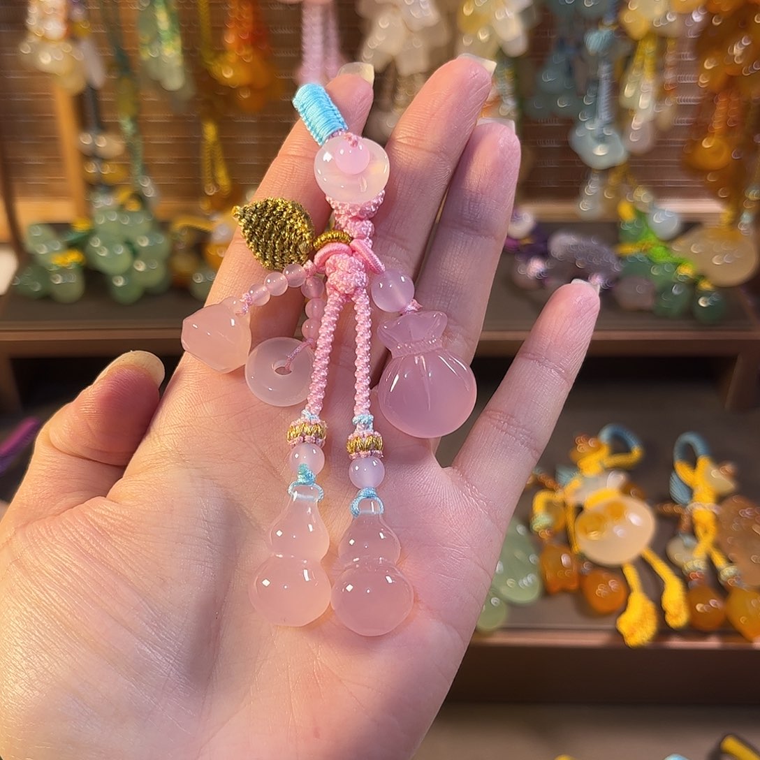 大***爷玛瑙/玉髓未镶嵌车挂钥匙扣