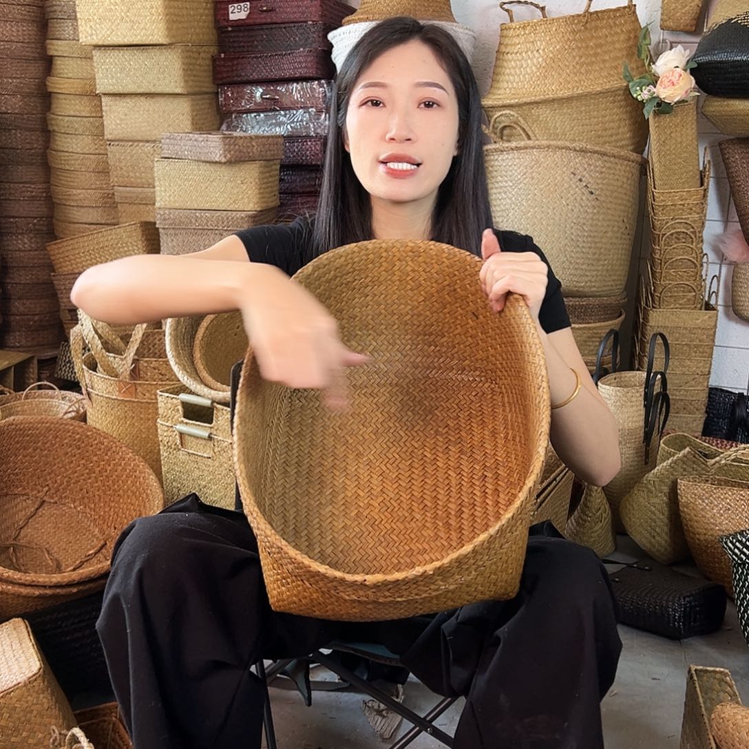 草编草编包/草编收纳盒微瑕疵