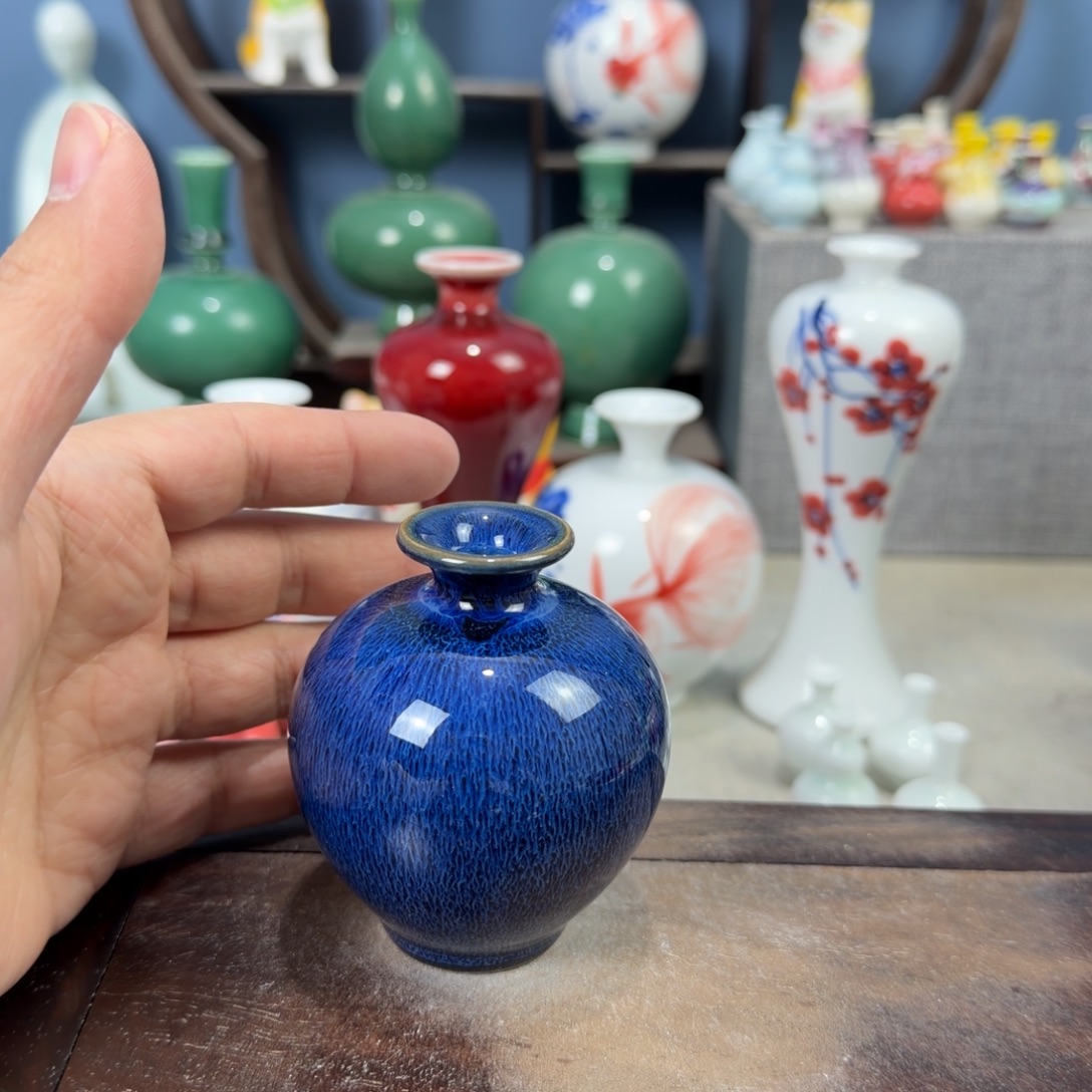 陶瓷手工小花器摆件