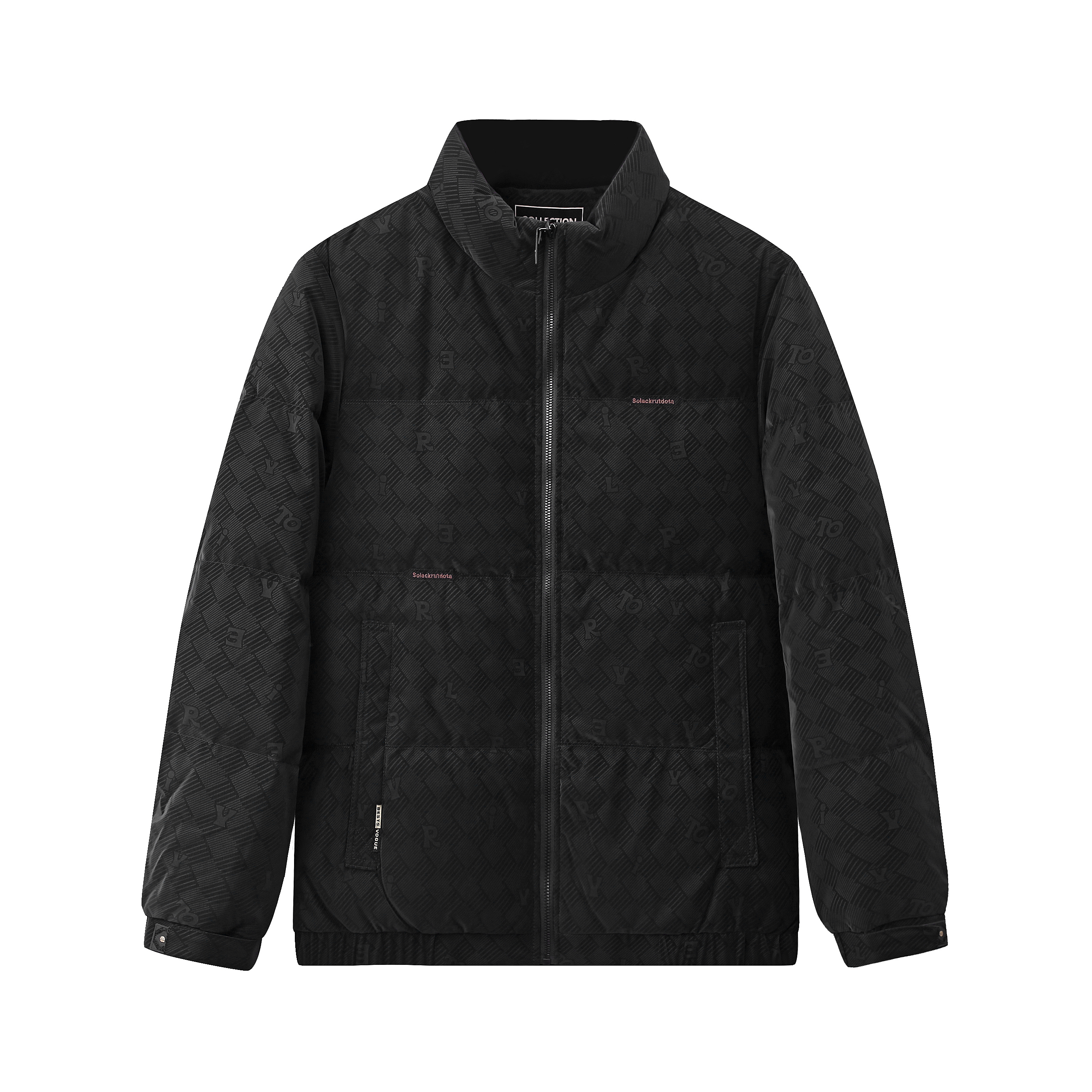 C170防风保暖内穿提花纯色立领短款外套加厚运动服