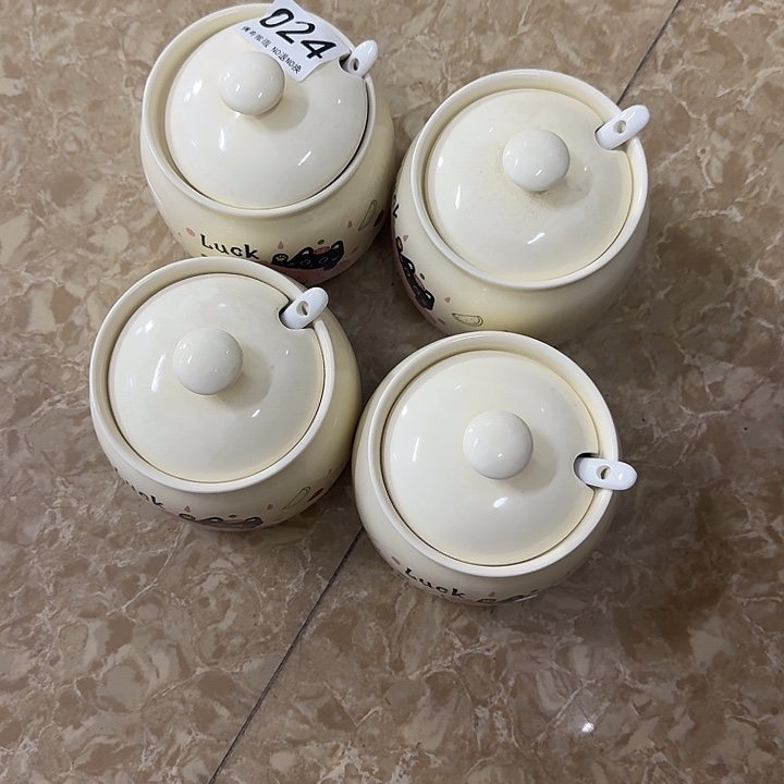 新骨瓷陶瓷碗024调料罐4套