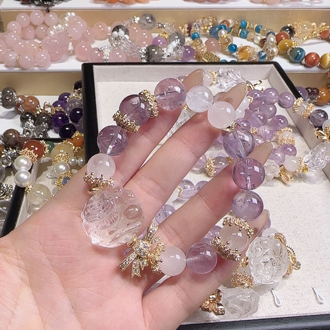 水晶手链未镶嵌把