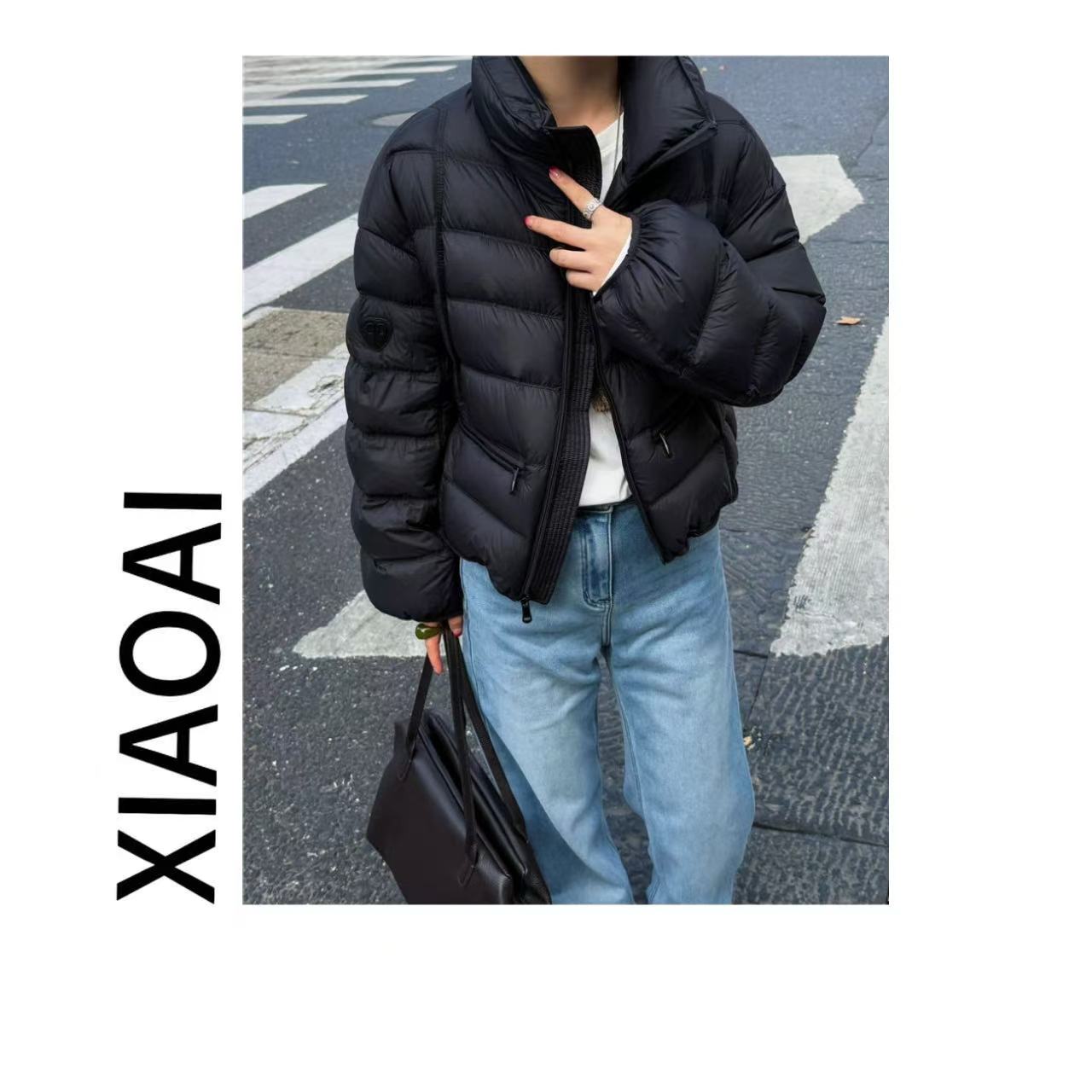  XIAOAI 【90白鸭绒】2025冬季新款高级感简约排骨羽绒服  A300610