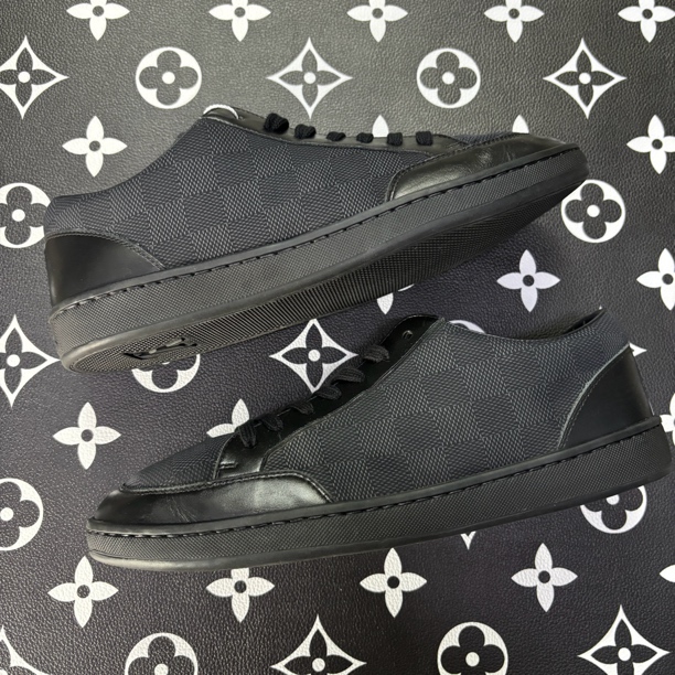 95新 LouisVuitton/路易威登 40.5欧码棋盘格经典lv板鞋舒适透气