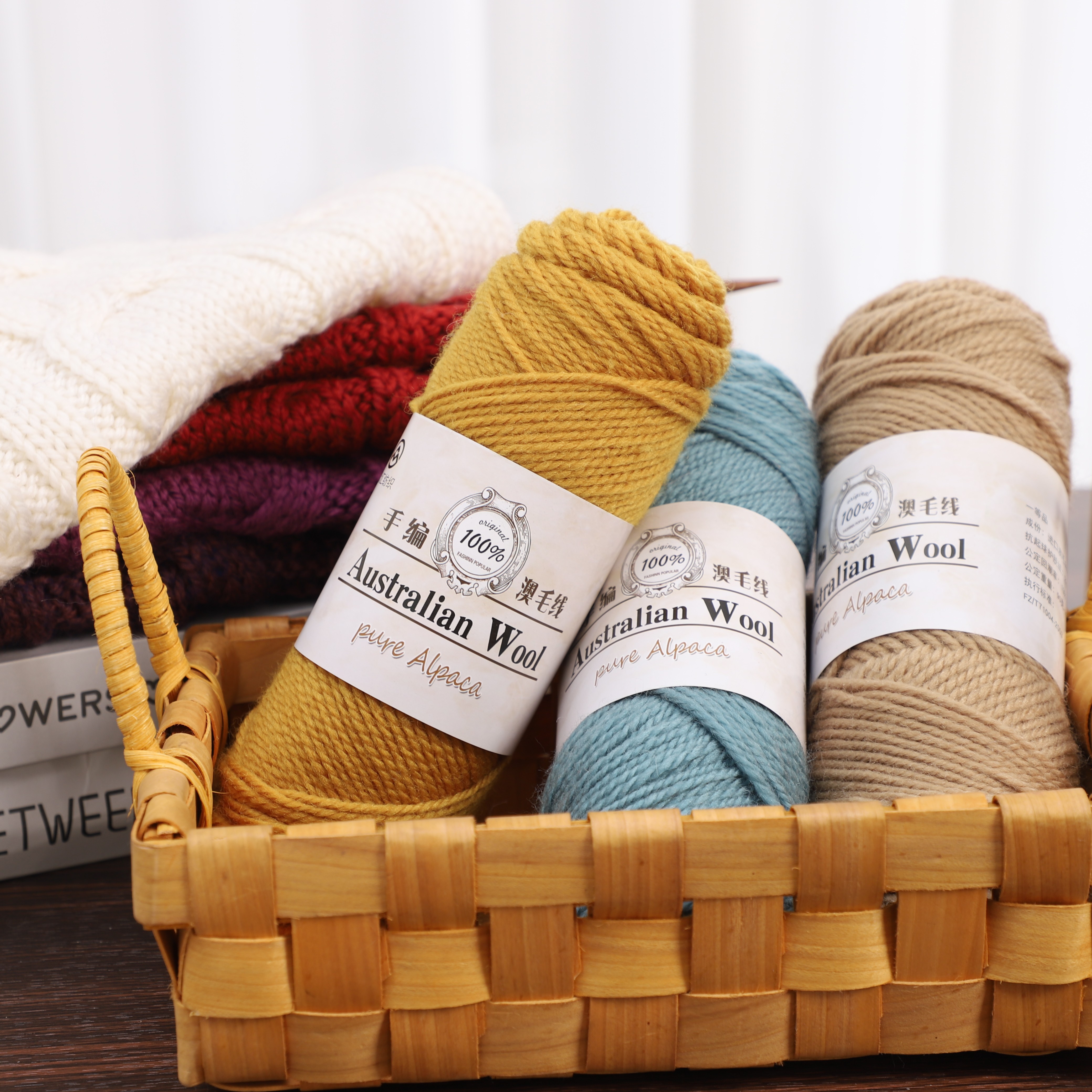 【买一斤发两斤】超柔外贸真丝澳毛粗线手工编织毛衣外套柔软保暖