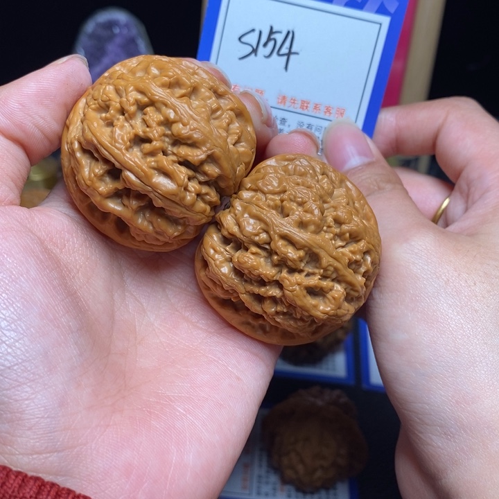 吊坠文玩核桃44球筋s154
