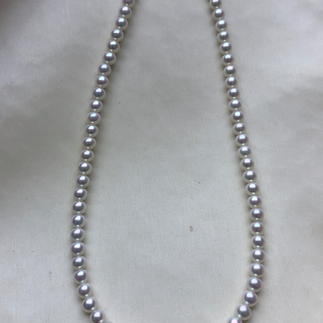 淡水珍珠颈饰银S925镶嵌4.5-5淡水ak项链