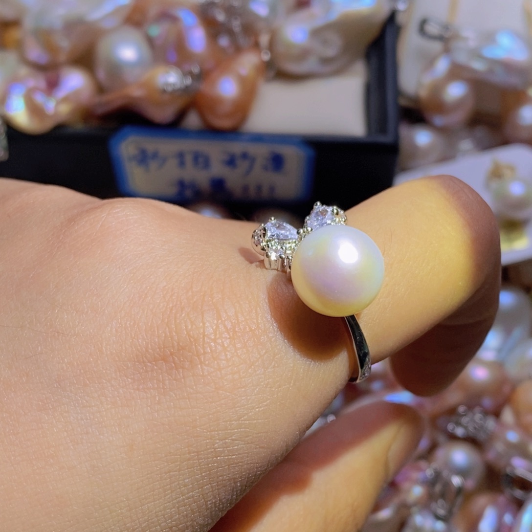 合金淡水珍珠微瑕天然淡水珍珠