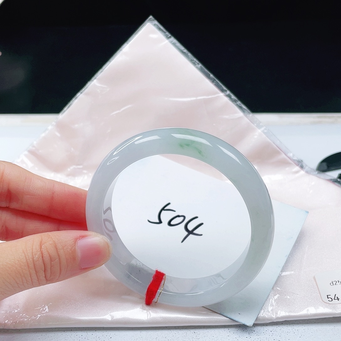 翡翠未镶嵌手镯54+正圈