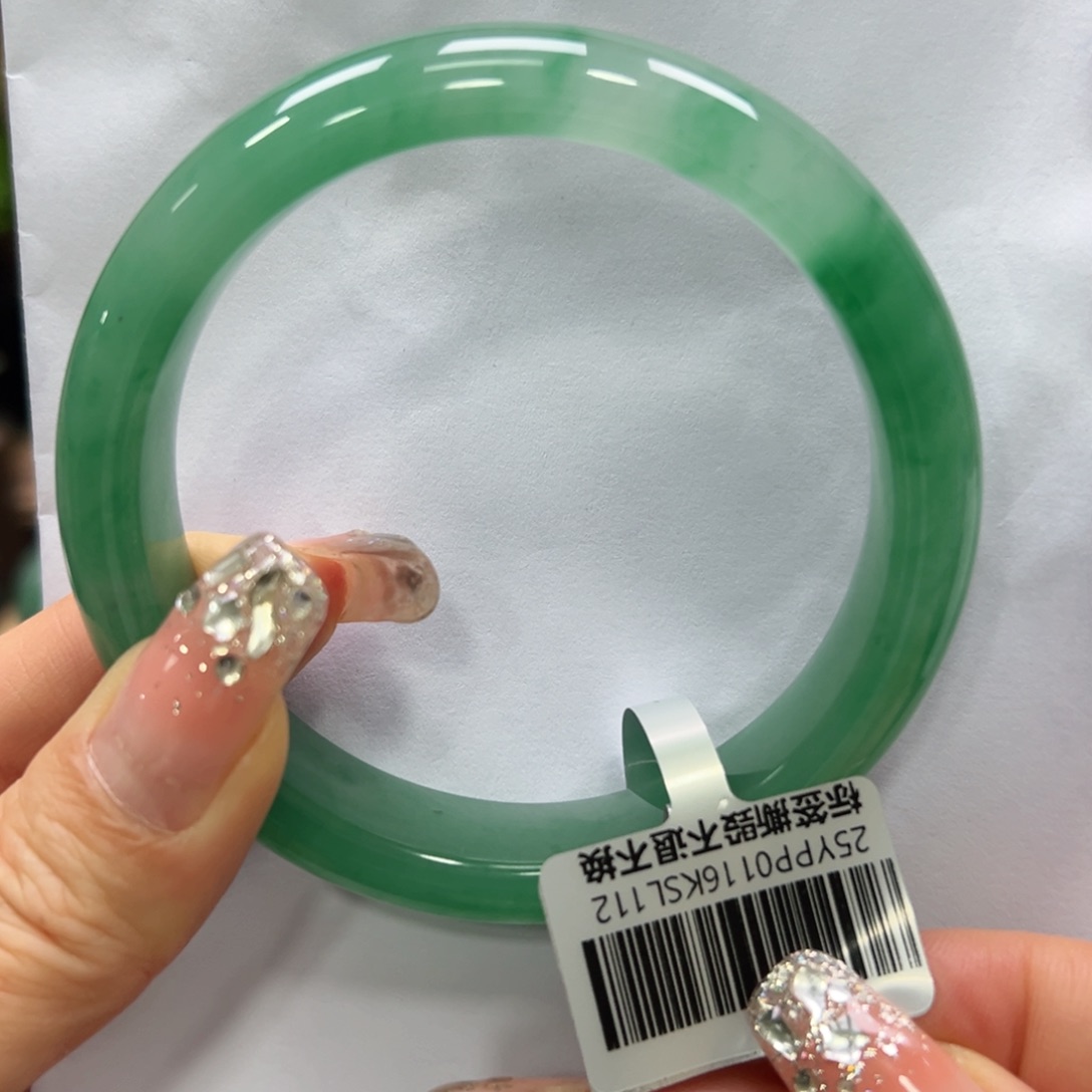 石英质玉未镶嵌手镯+昕昕61.7