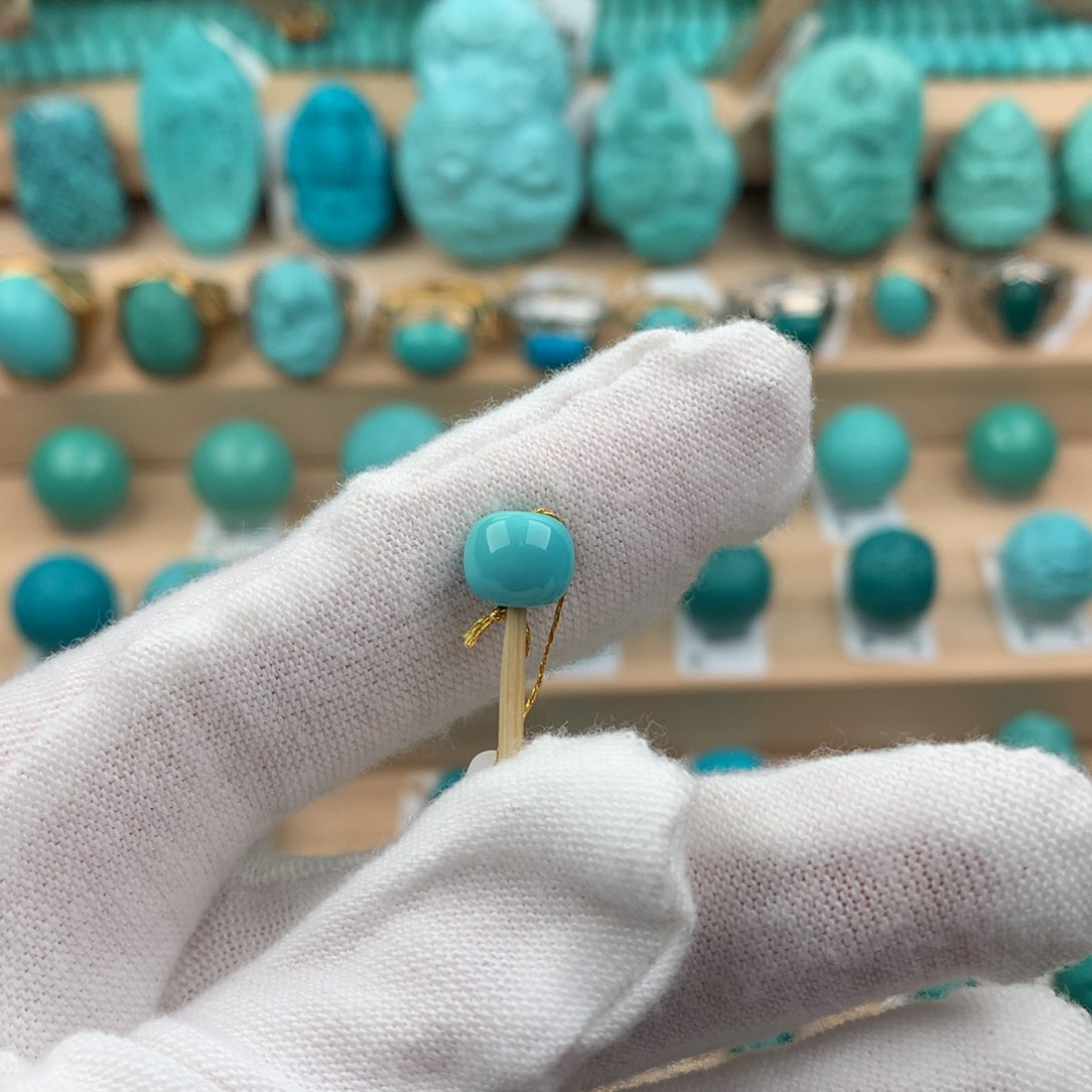 绿松石配饰未镶嵌7.6-6.6