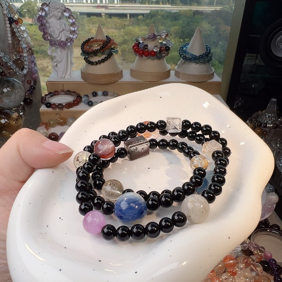 非金属黑曜 多宝   三圈