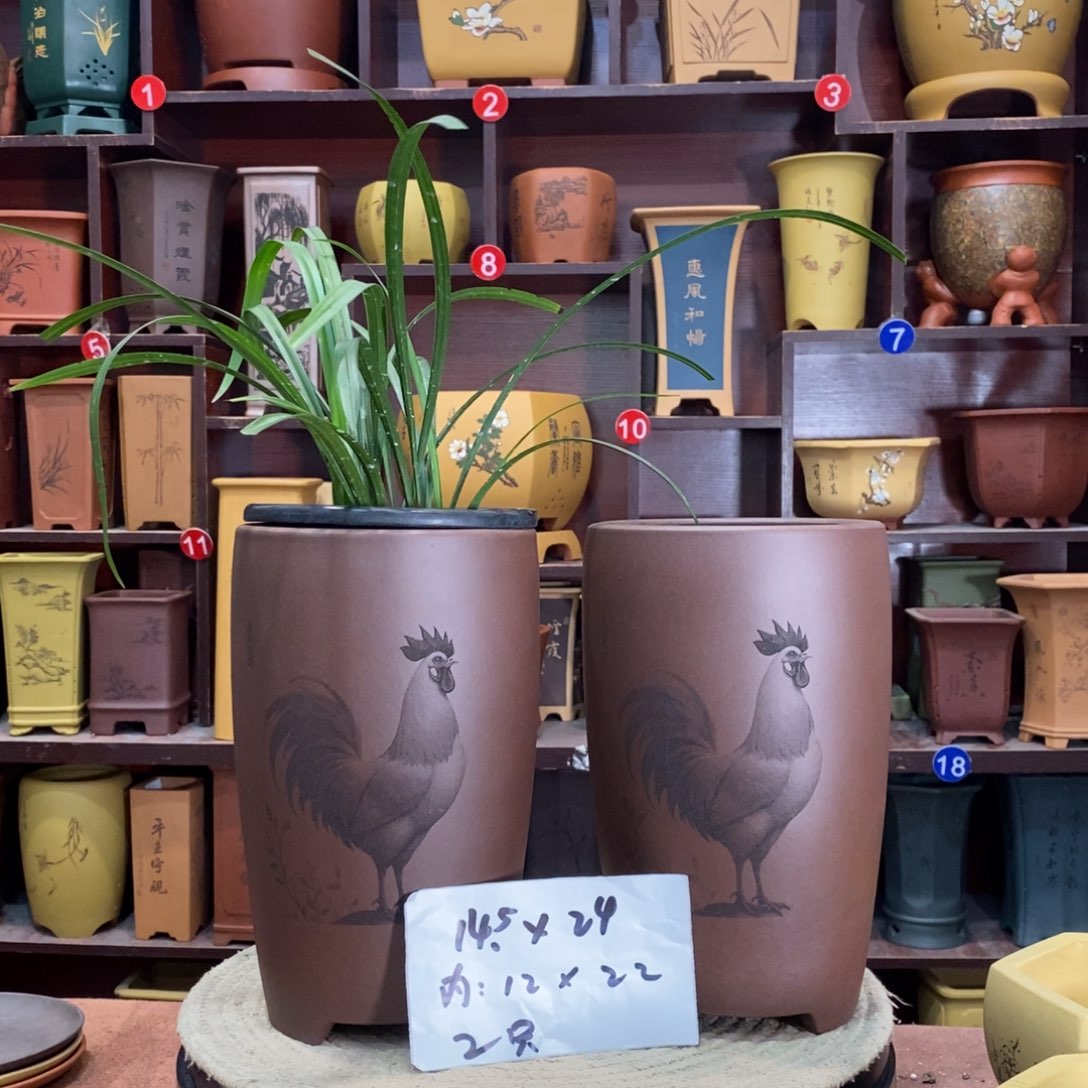 紫砂艺术紫砂花盆