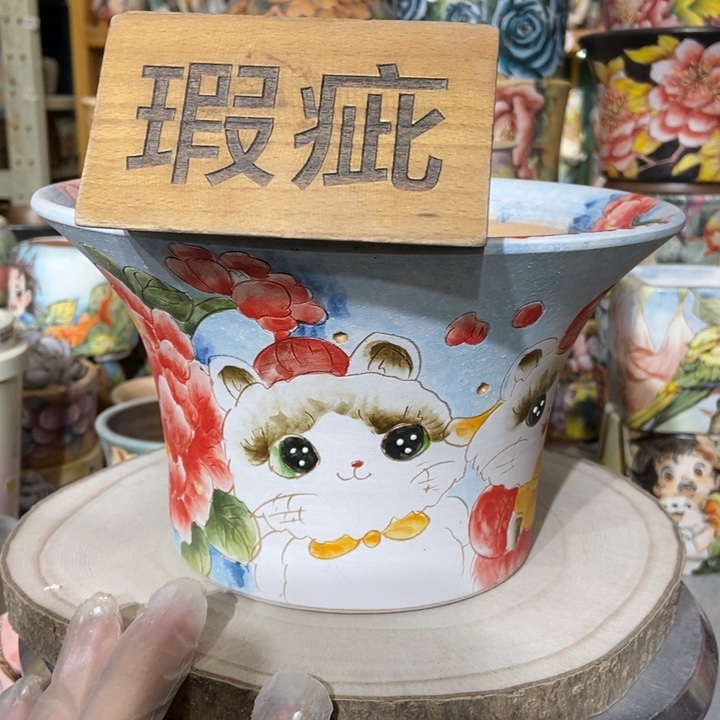 红陶景德镇艺术手绘作品