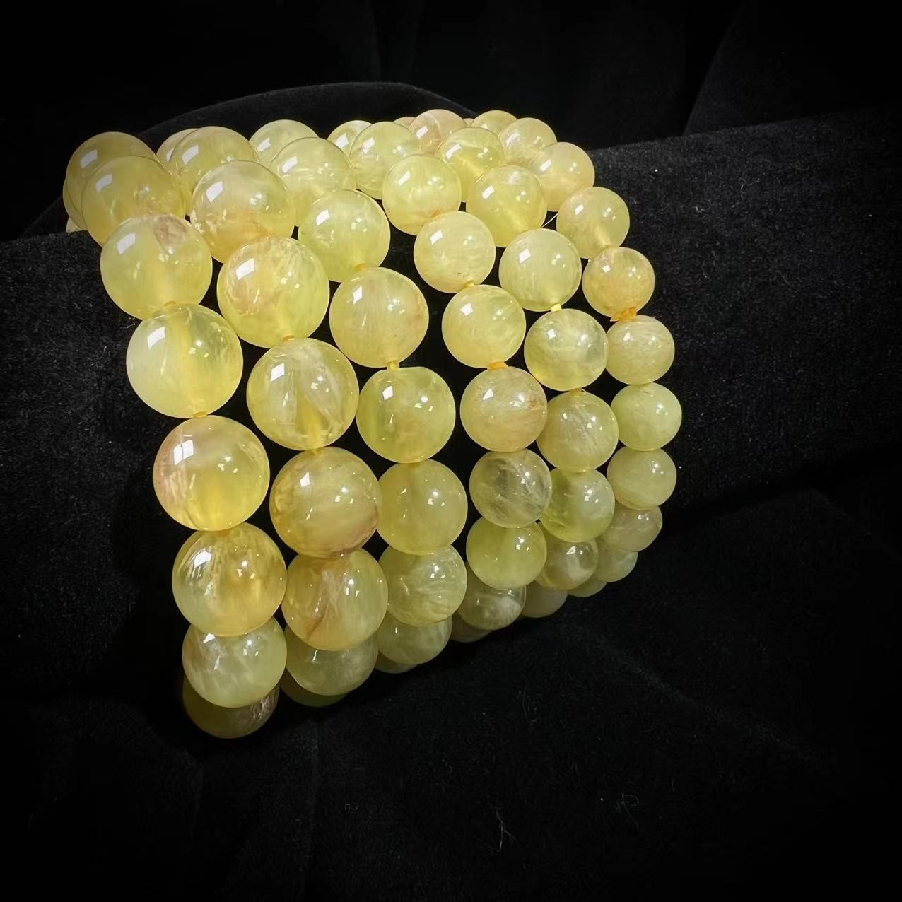 S4034【貝勒爺】金葡萄石/素圈/手串【多样性发其一】