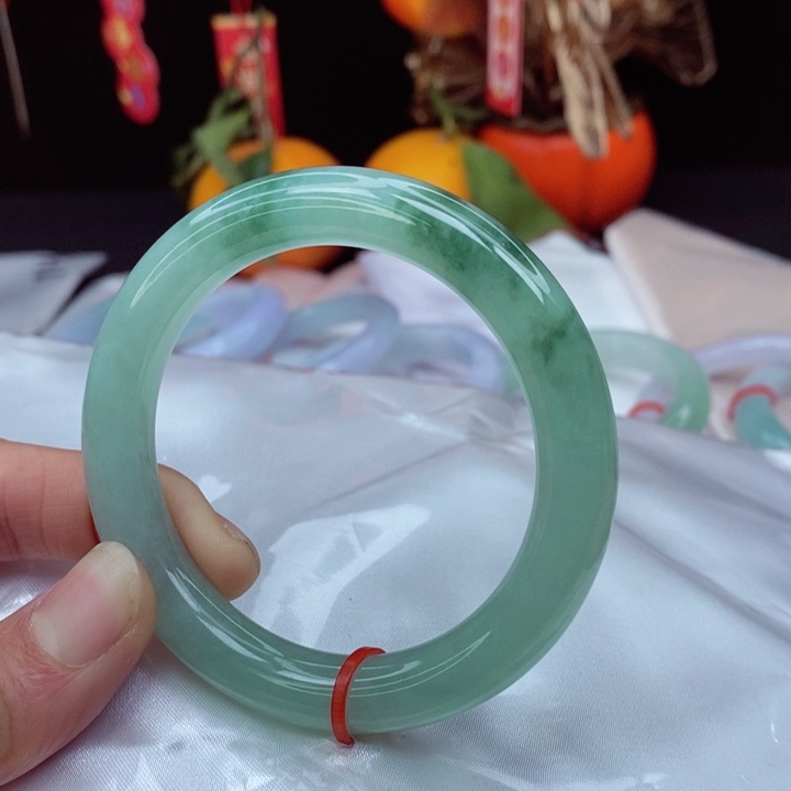 翡翠手镯未镶嵌53圈F308