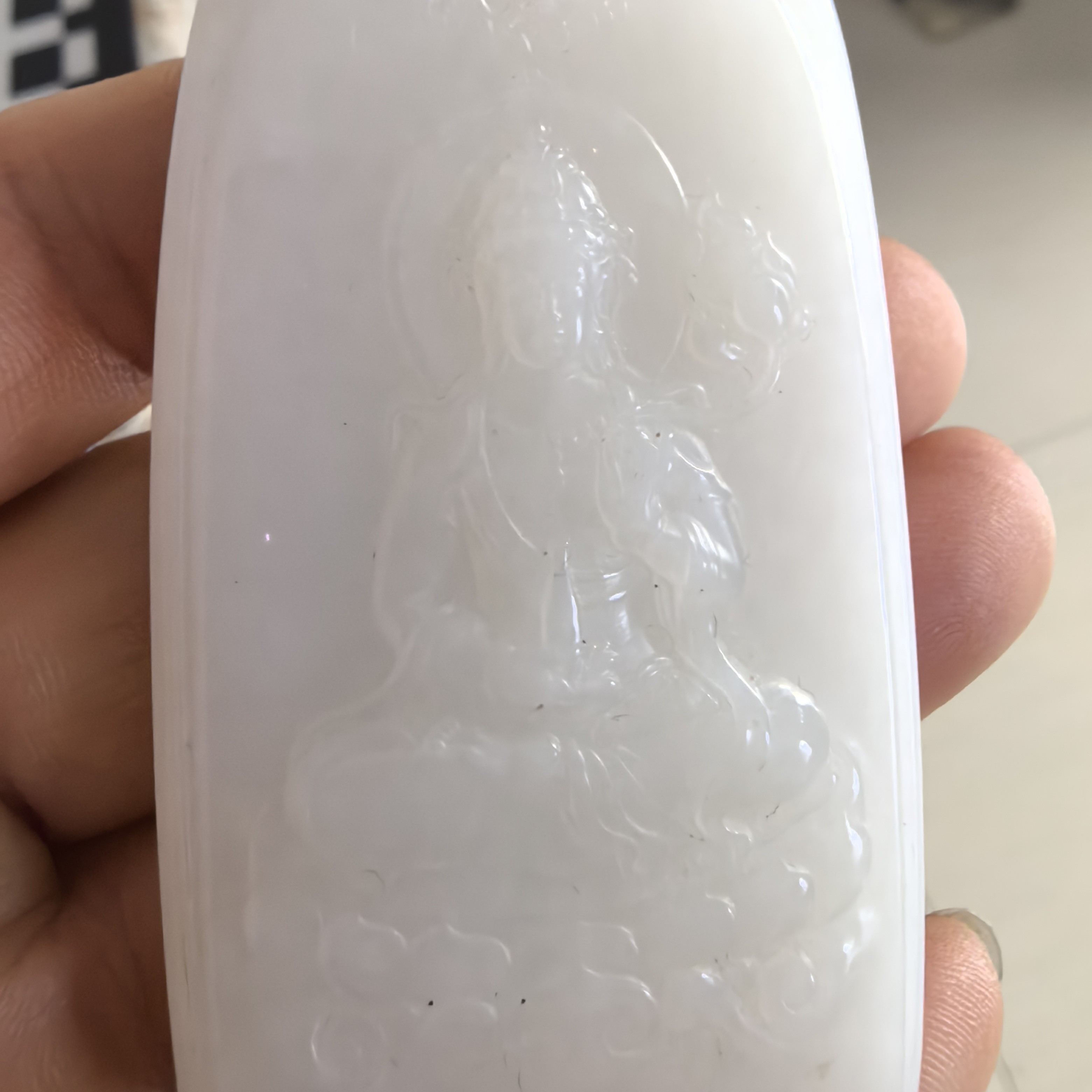 羊脂玉观音菩萨手工精雕创意个性