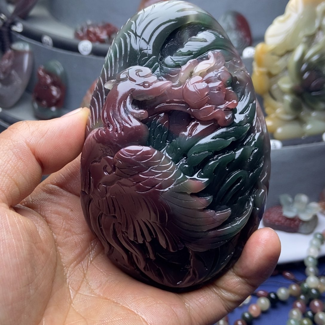 何***田玛瑙/玉髓未镶嵌颈饰