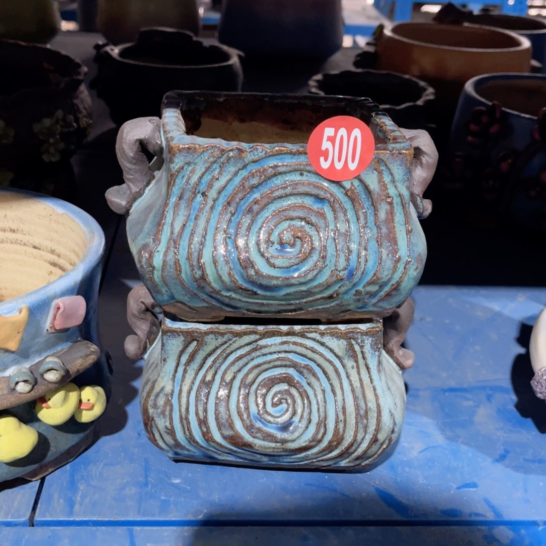 陶瓷微瑕500 号陶然花盆