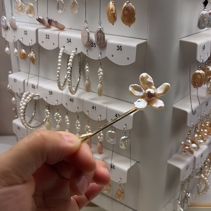 发夹淡水珍珠未镶嵌