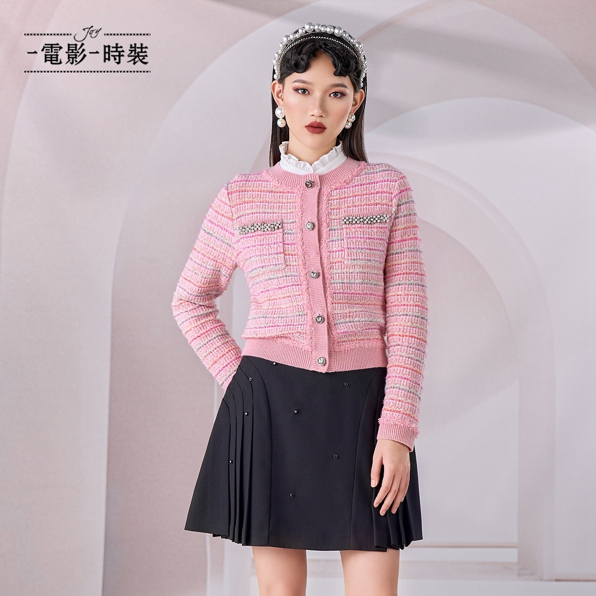 【蜜思仝】一电影一时装开衫毛衣FEBM141563