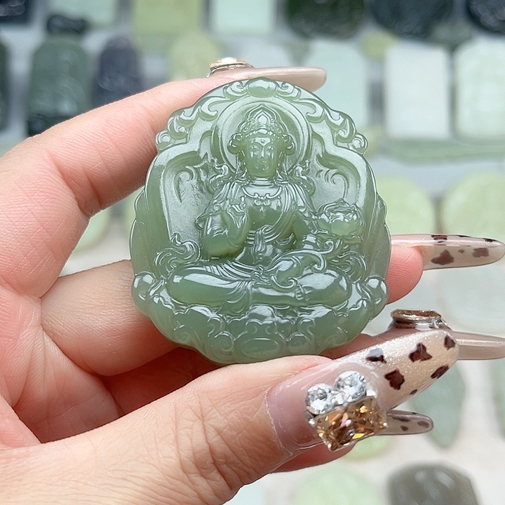 和田玉未镶嵌颈饰