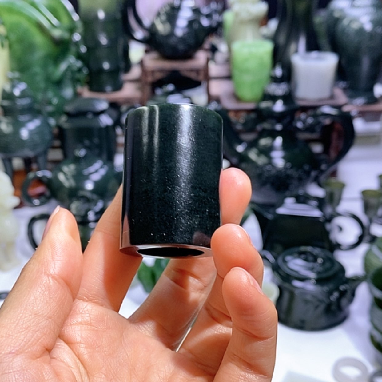 【闪购商品】和田玉摆件未镶嵌盖置