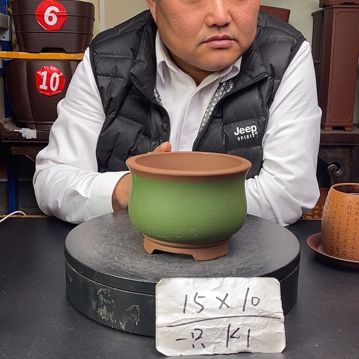 紫砂花盆货号一只K1