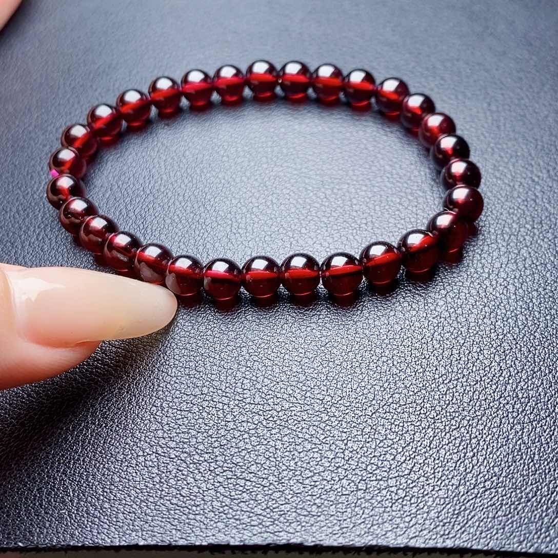 未镶嵌手链石榴石谷****慧6玫紫