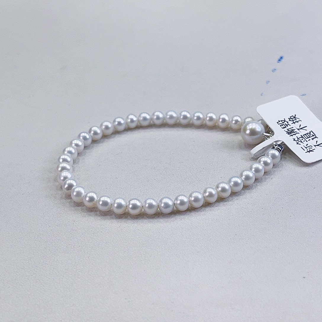 淡水珍珠手绳银S925镶嵌