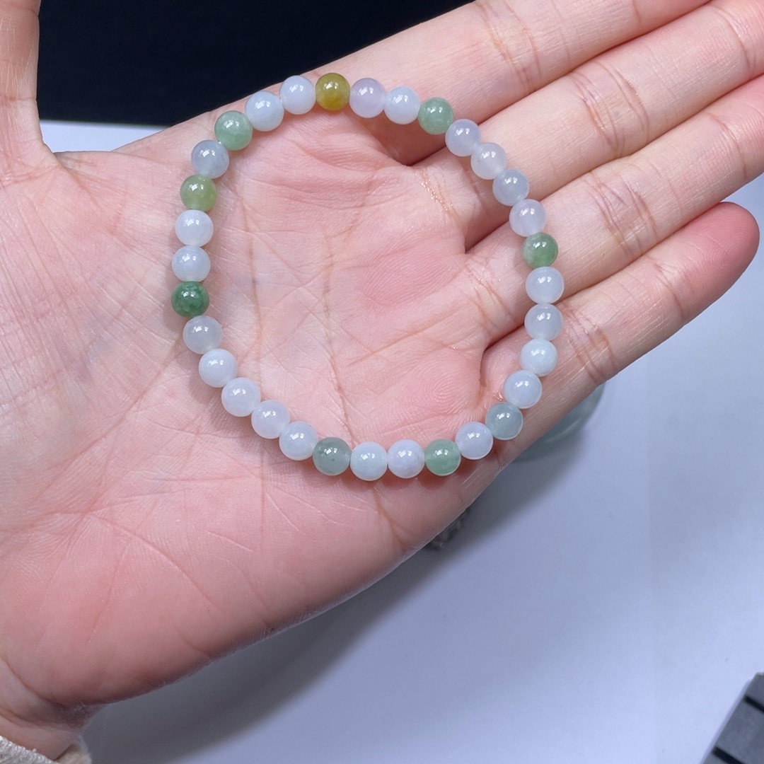 翡翠手链未镶嵌手串