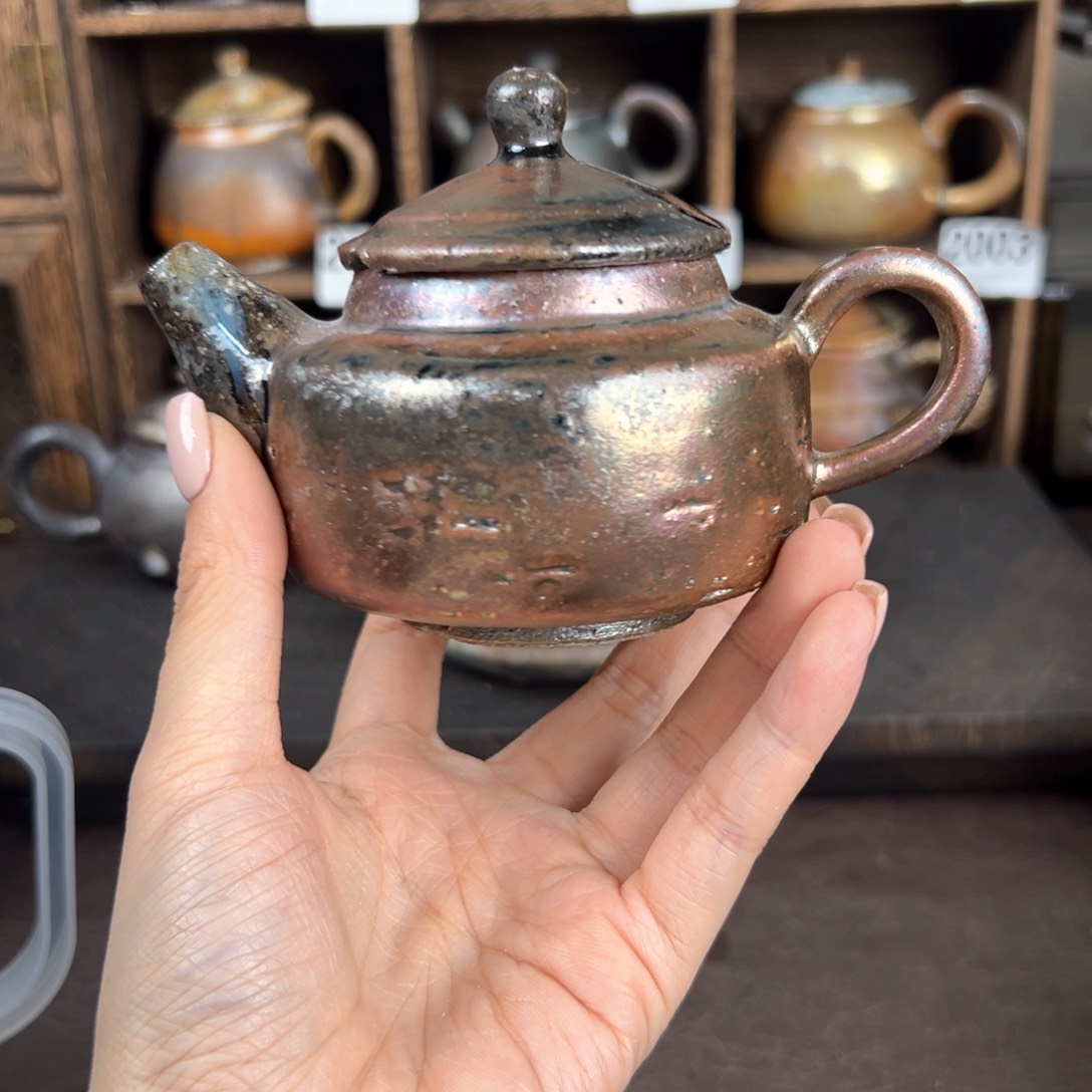 杯柴烧茶器铁胎壶