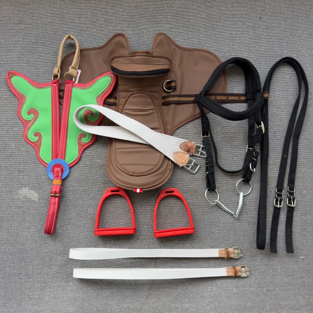 新款小赛马鞍7件套高品质马鞍轻便马鞍带所有配件
