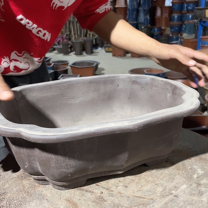 紫砂39莲花盆花盆