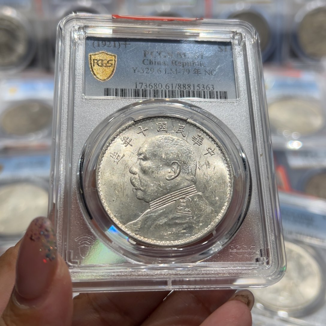 银凝****殇PCGS评级MS61十年大头老银元5363
