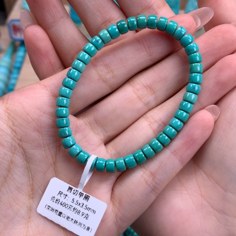 【闪购商品】绿松石直切手串未镶嵌王****)