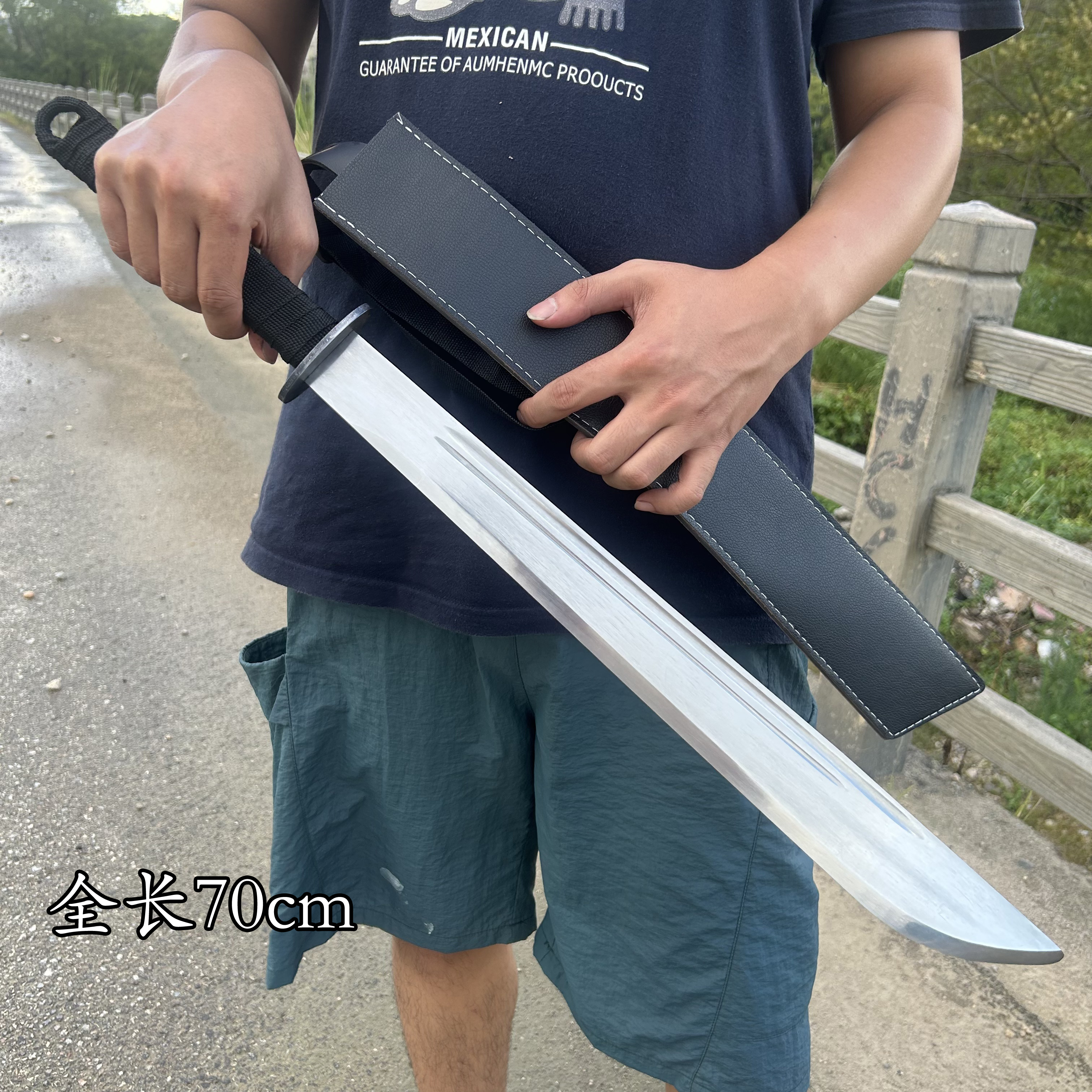 唐横刀车载户外防身一体锰钢绣春刀武器真开山武术刀合法未开刃