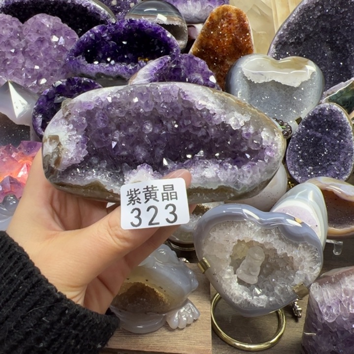 未镶嵌大型摆件（非配饰）紫晶323