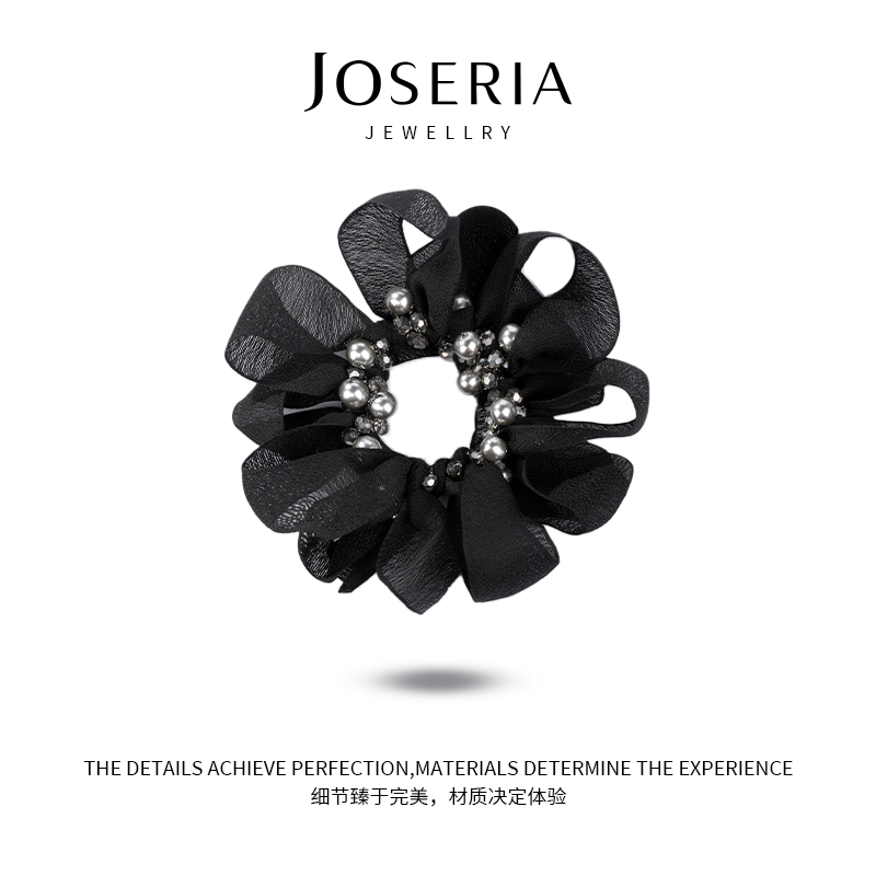 新款花瓣珠珠轻纱女神风发圈FQ0050