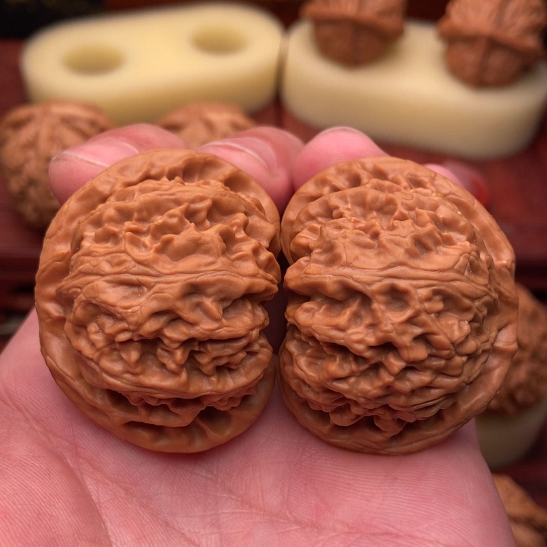 桃核把件老树大桃心宫灯44