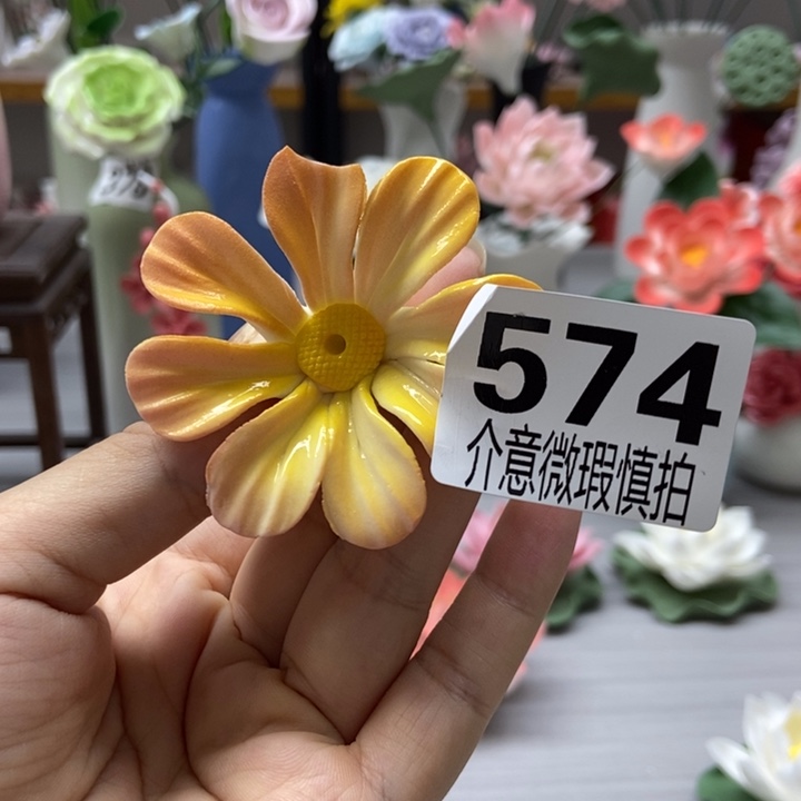 陶瓷手工制作陶瓷花