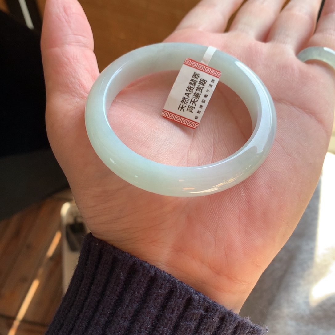 翡翠未镶嵌手镯44号54