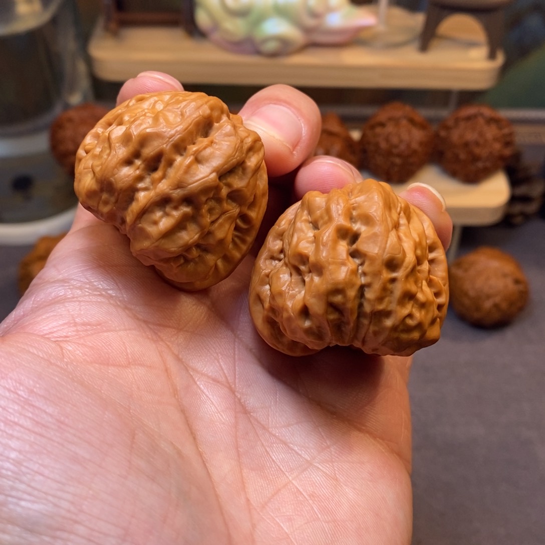 文玩核桃把件全品无修38尺怀柔蛤蟆头