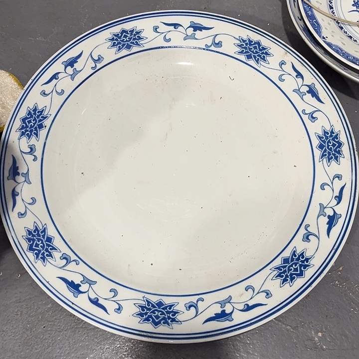 日***卿景德镇陶瓷青花大盘子1个