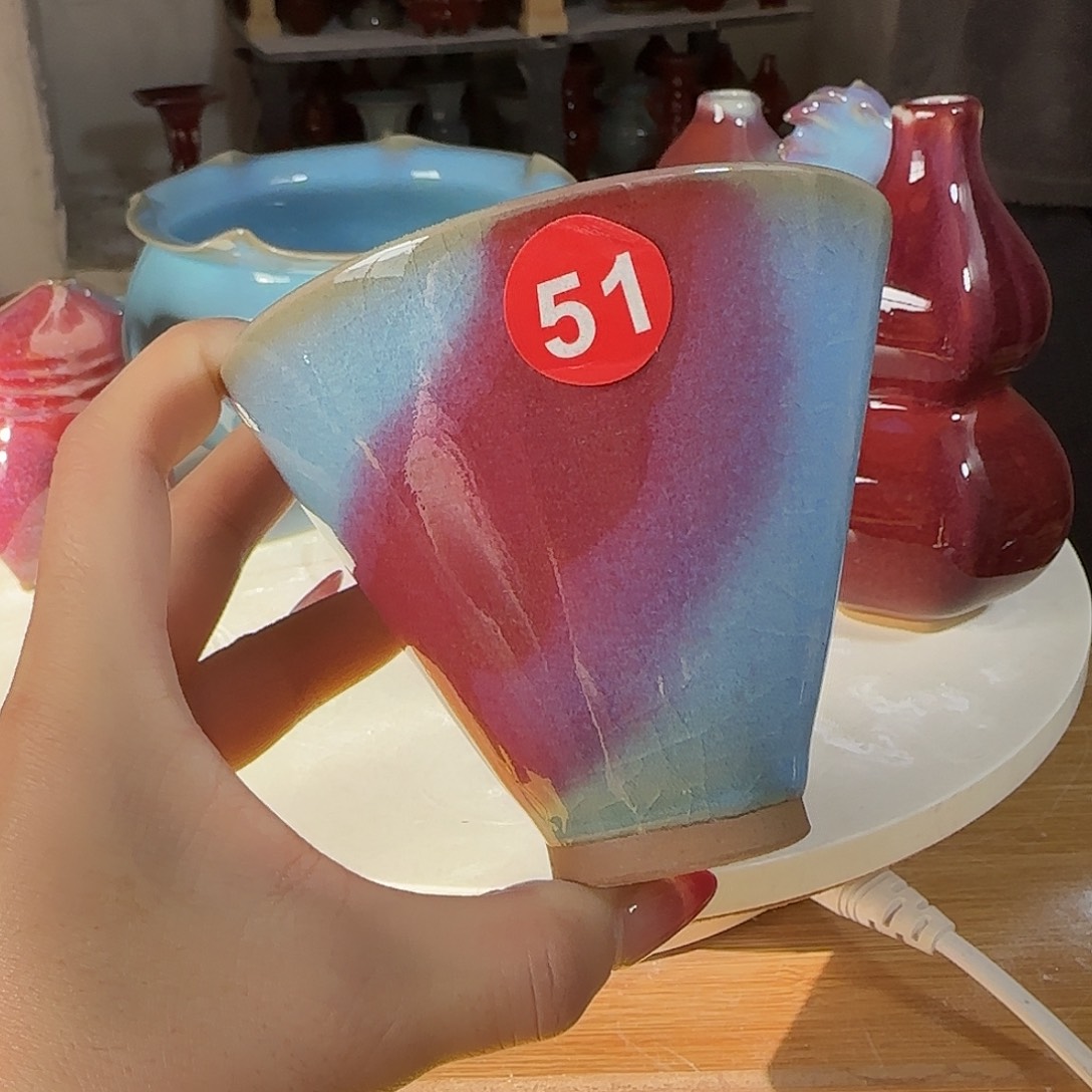 陶摆件郑家钧窑摆件