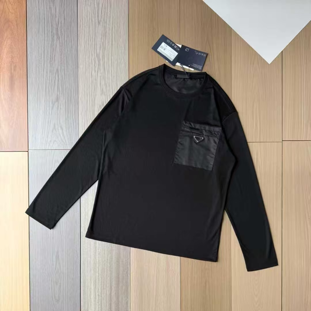 A276 PD 胸前口袋三角标男士长袖T